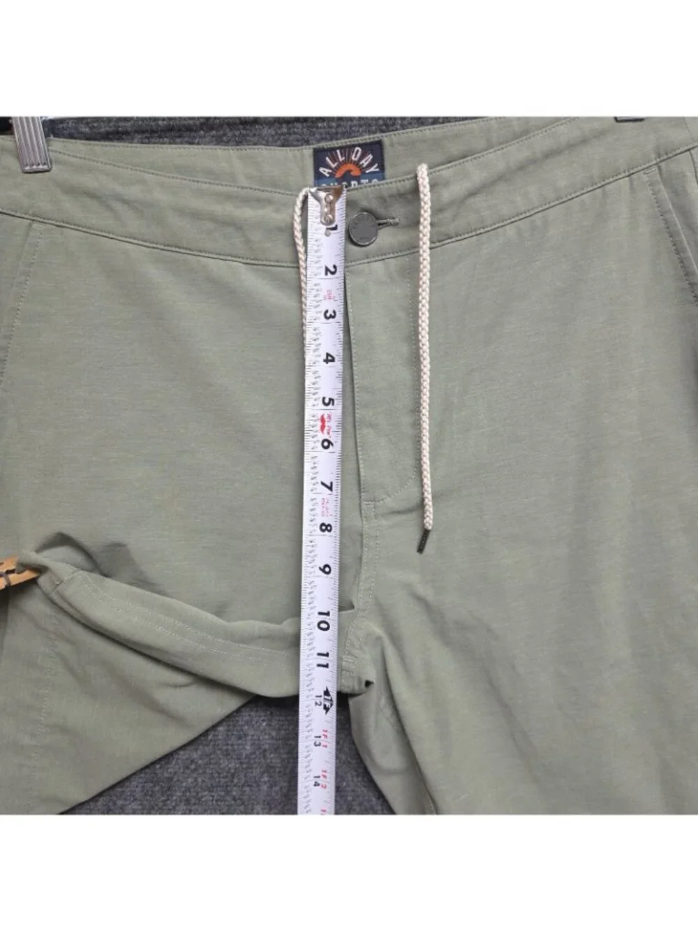 Faherty Shorts Mens 33 Green All Day Hybrid Drawstring 9